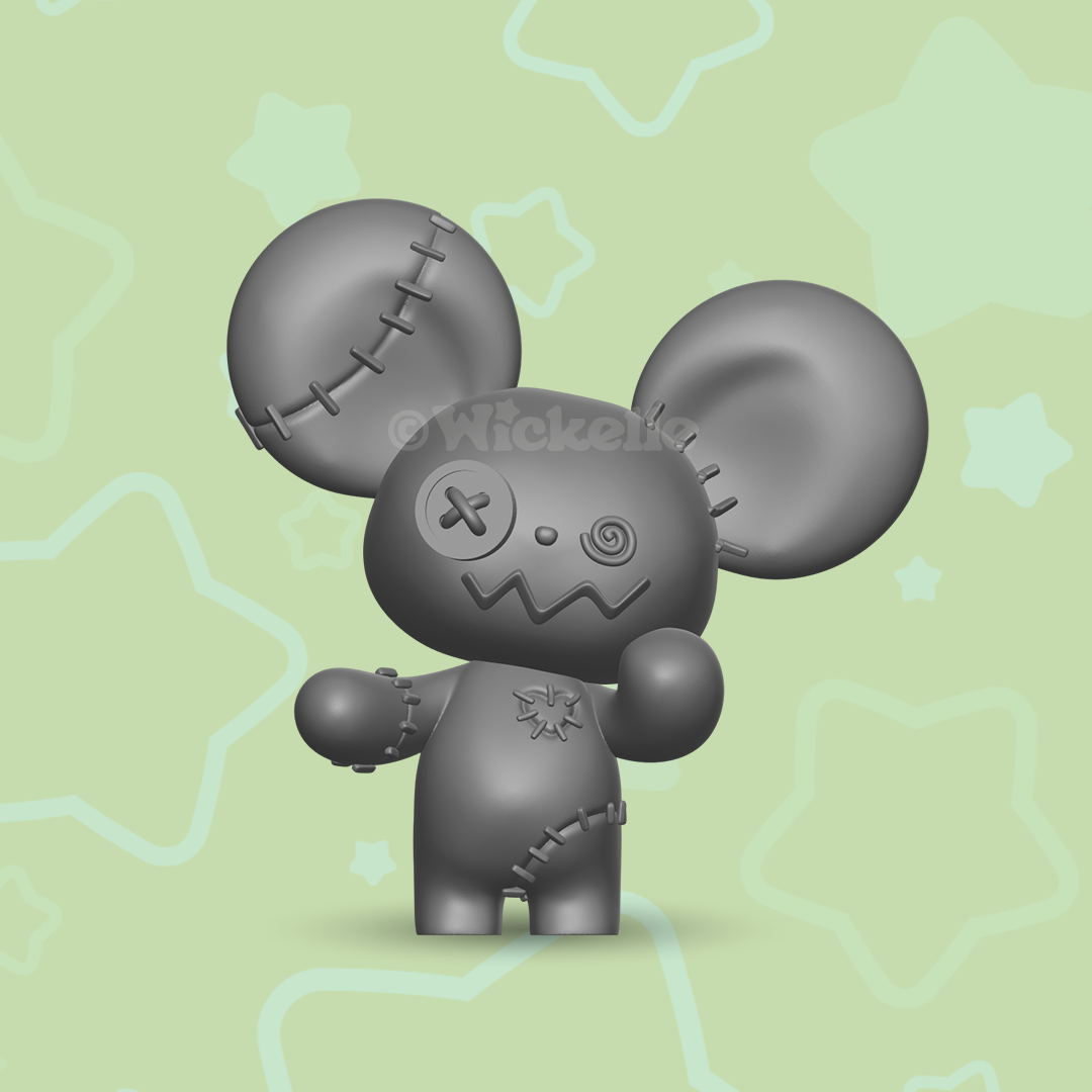 Frankenstein Mouse digital STL file for 3d printing