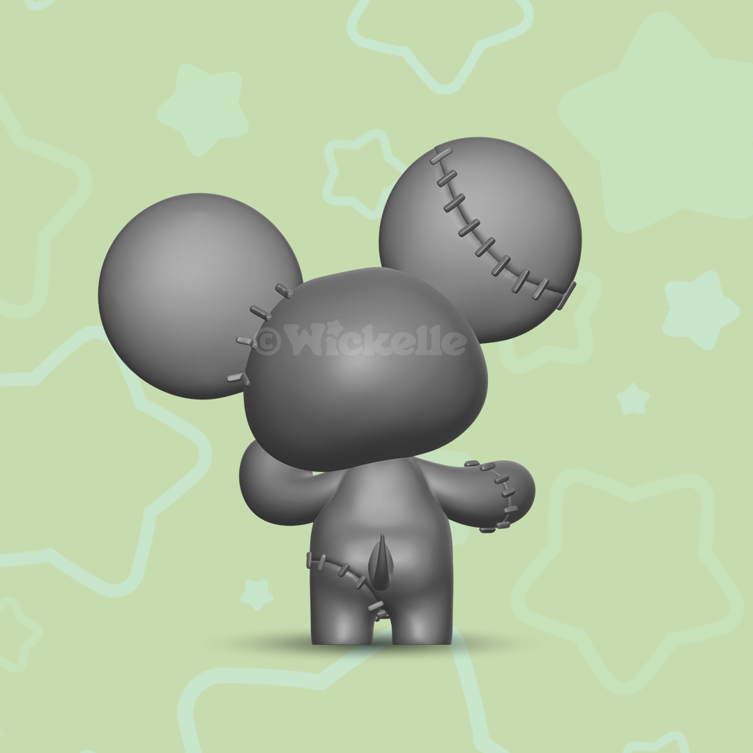 Frankenstein Mouse digital STL file for 3d printing