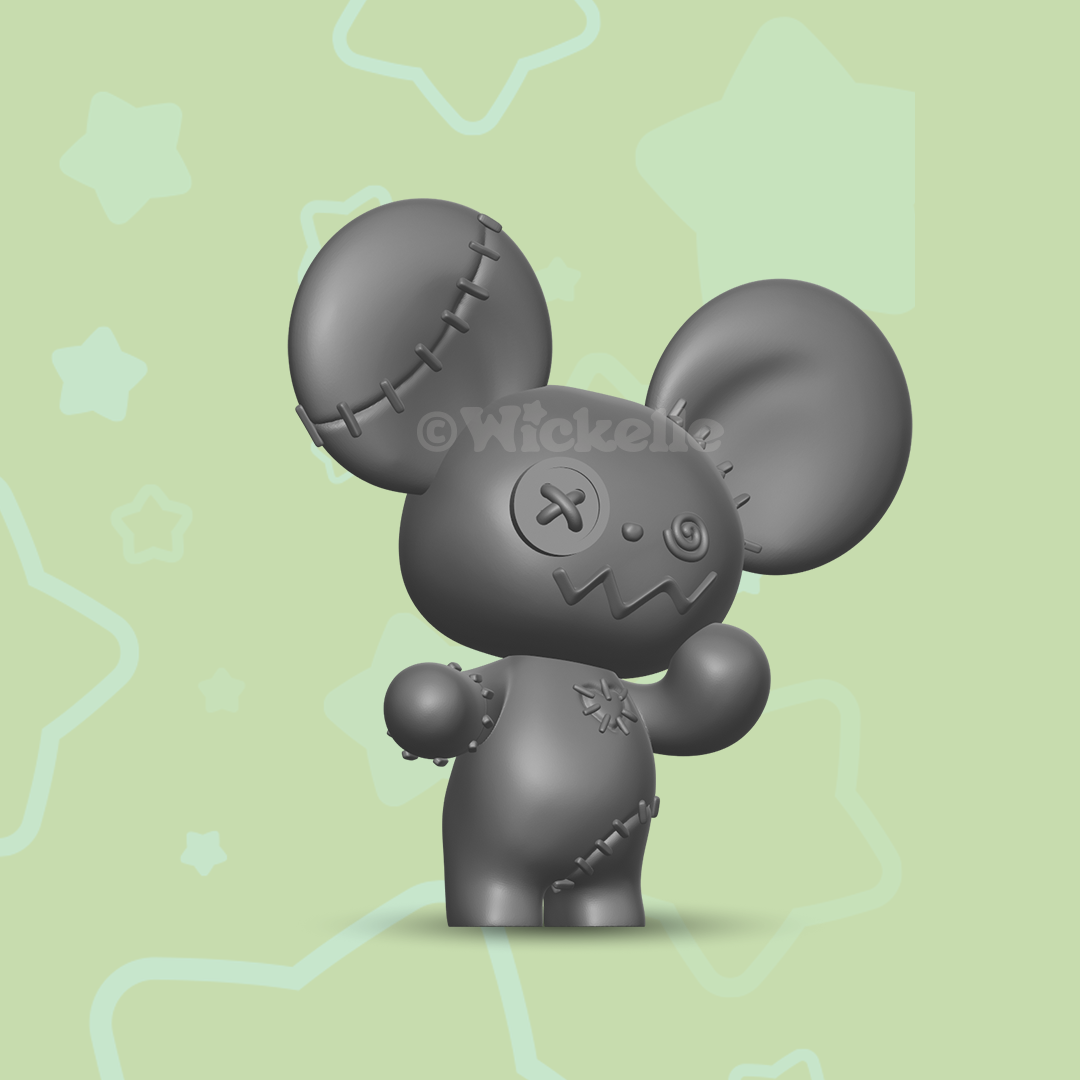 Frankenstein Mouse digital STL file for 3d printing
