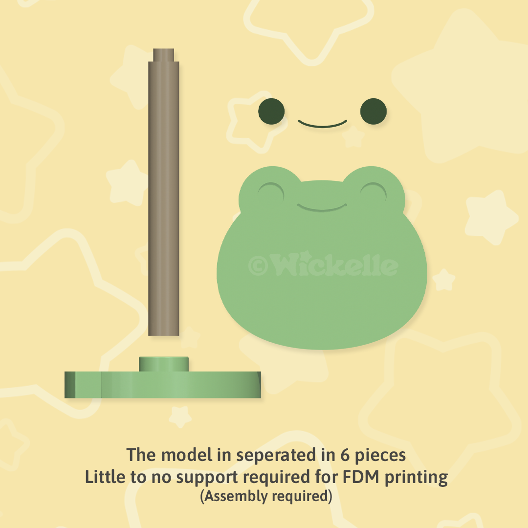 Frog Headphone Stand - Digital STL files for 3d printing
