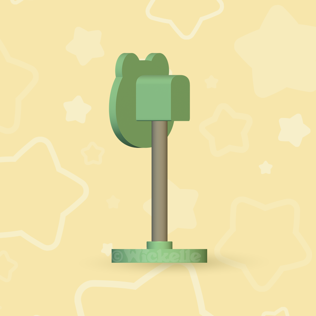 Frog Headphone Stand - Digital STL files for 3d printing