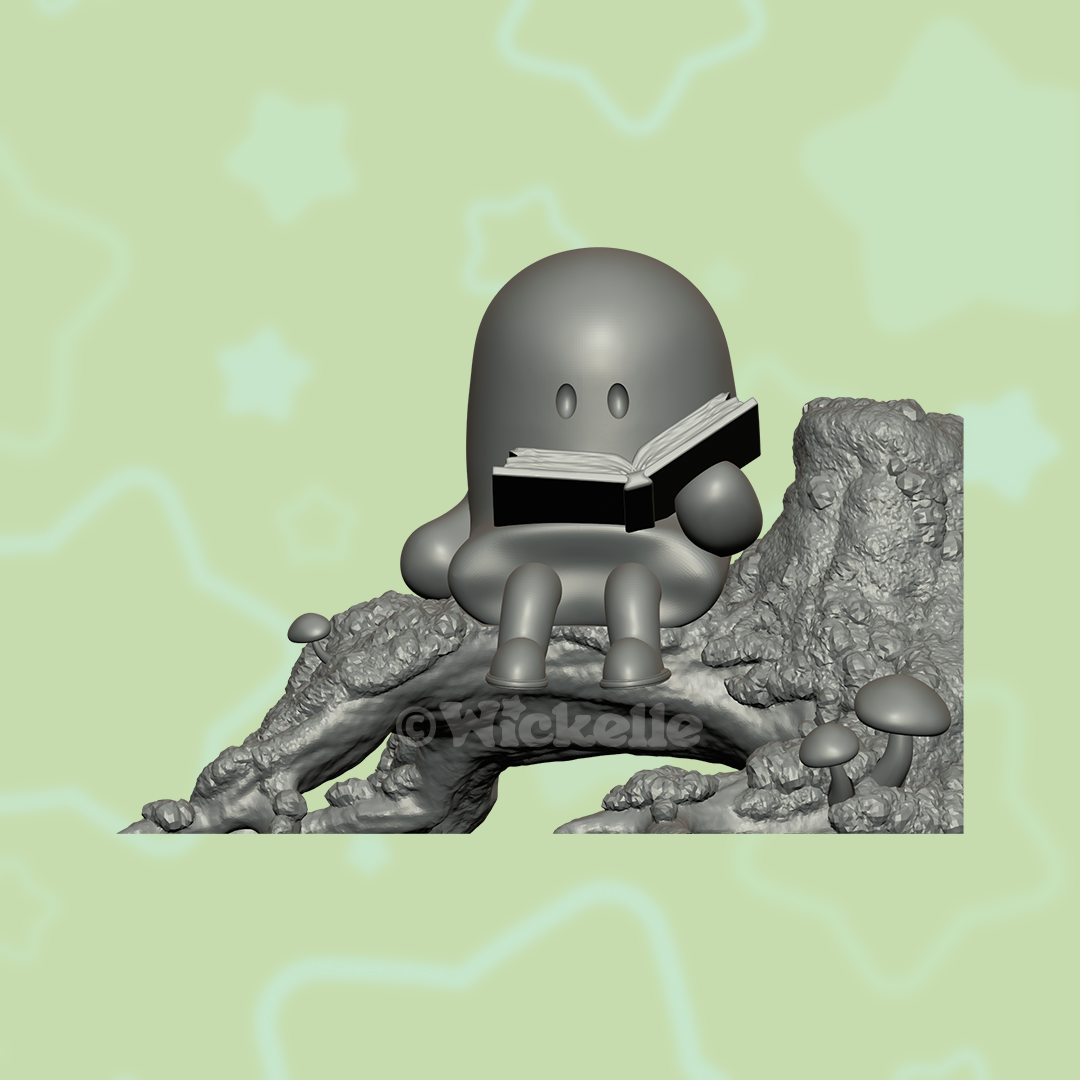 BOOk Club - Book Stopper Bundle - Cute Ghosts - digital STL file for 3d printing