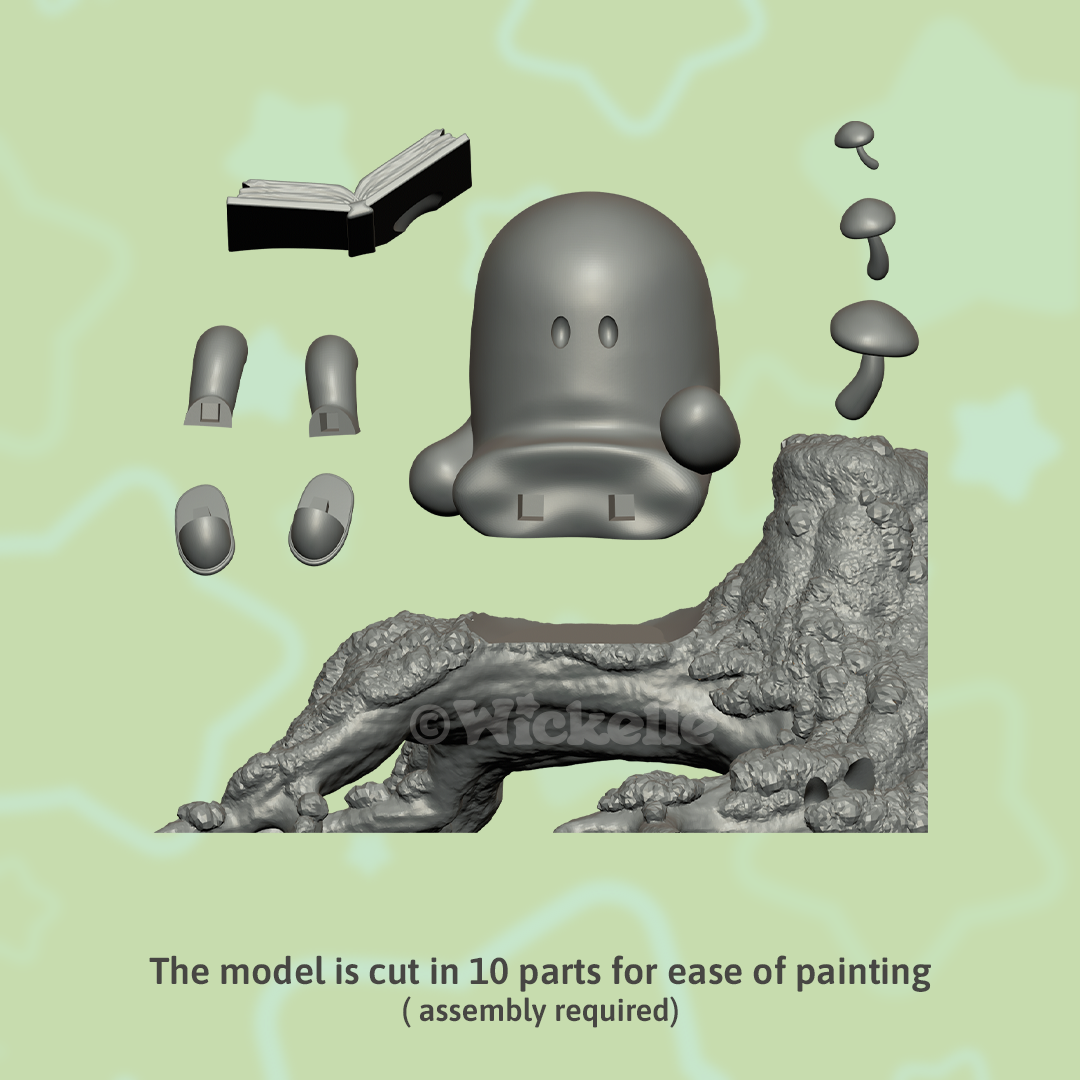 BOOk Club - Book Stopper Bundle - Cute Ghosts - digital STL file for 3d printing