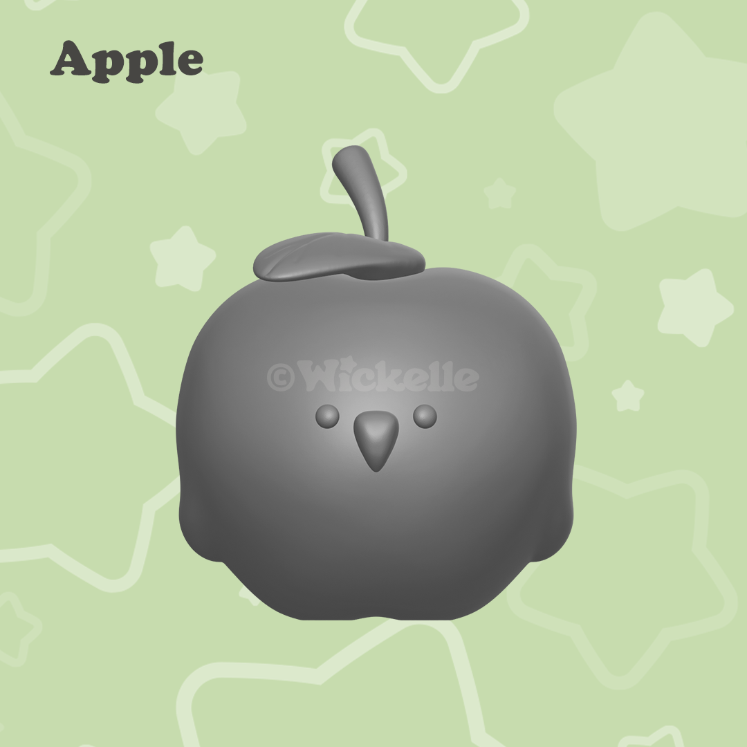 Fruit Birds Bundle digital STL file for 3d printing