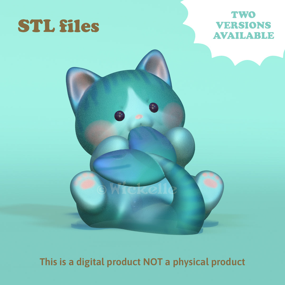 Mermaid Cats Bundle digital STL file for 3d printing