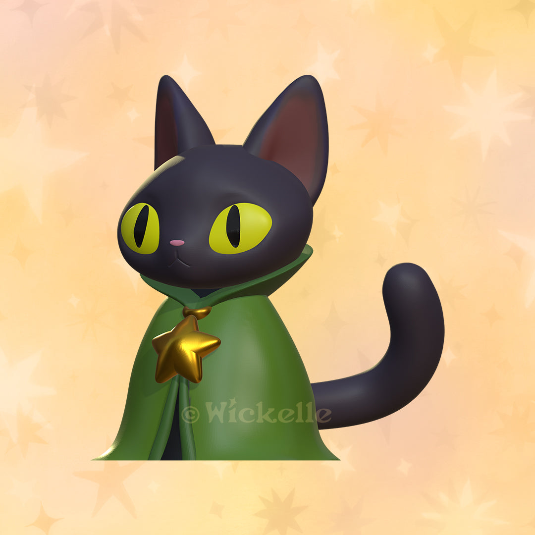 Wizard Cat, Frog and Baby Dragon Bundle digital STL file for 3d printing
