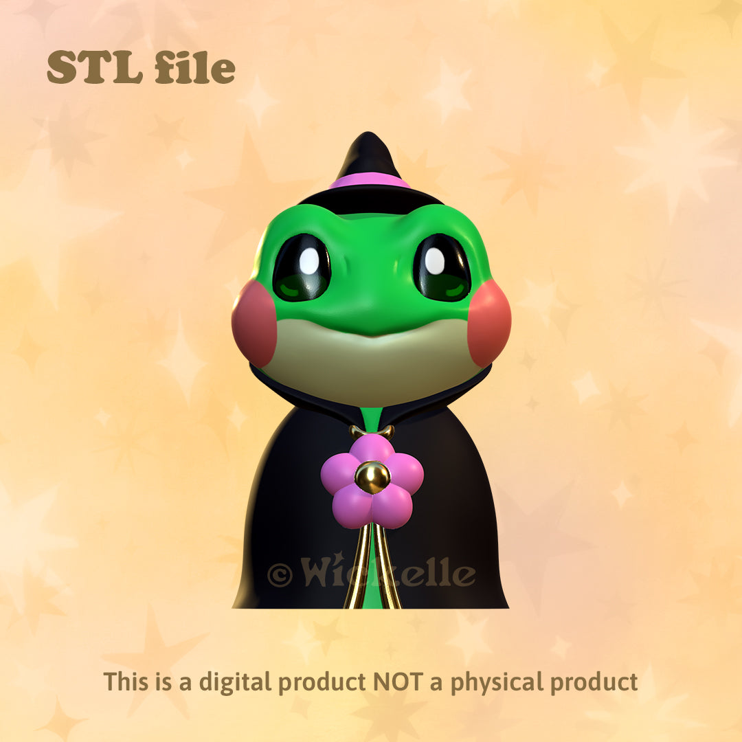 Wizard Frog digital STL file for 3d printing