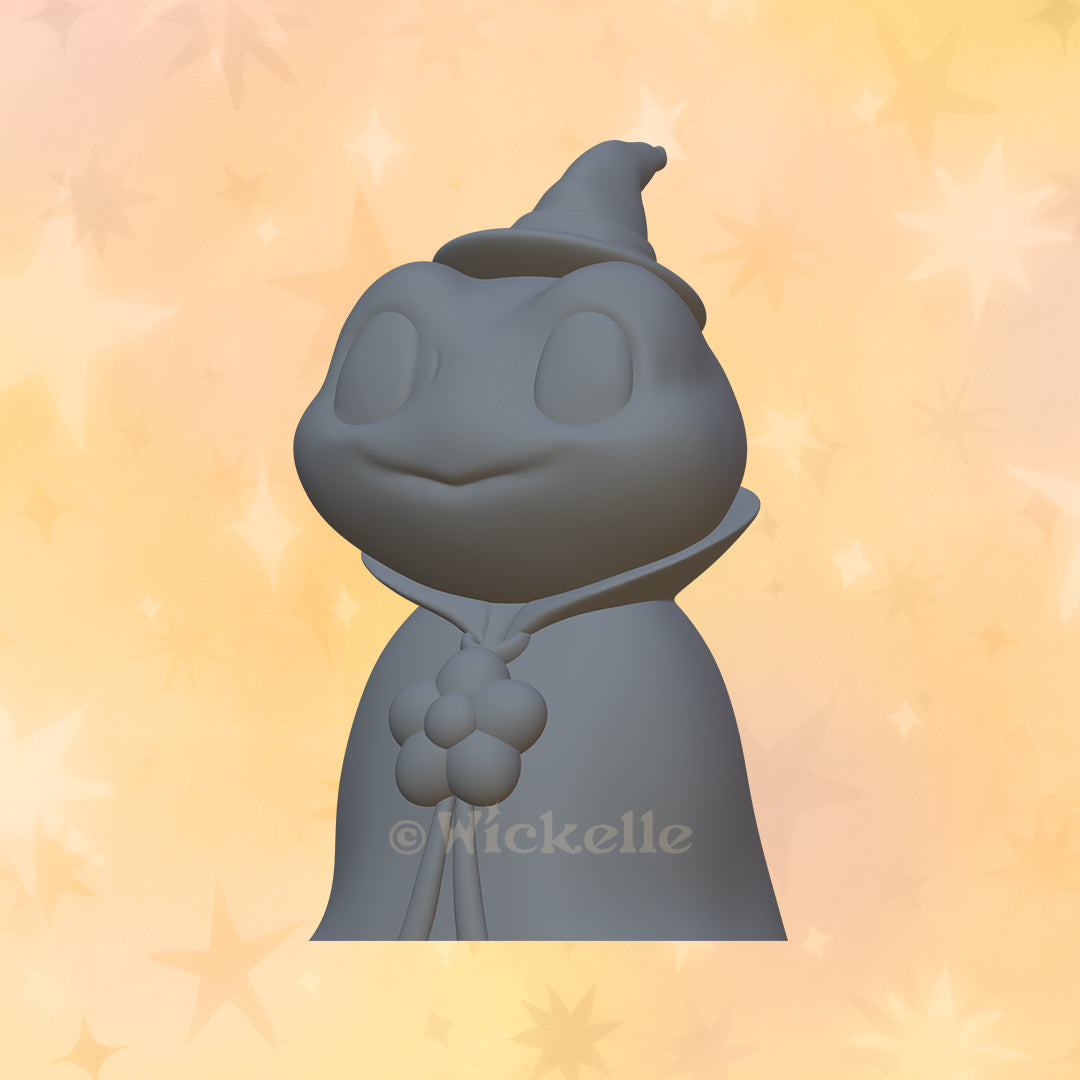 Wizard Frog digital STL file for 3d printing