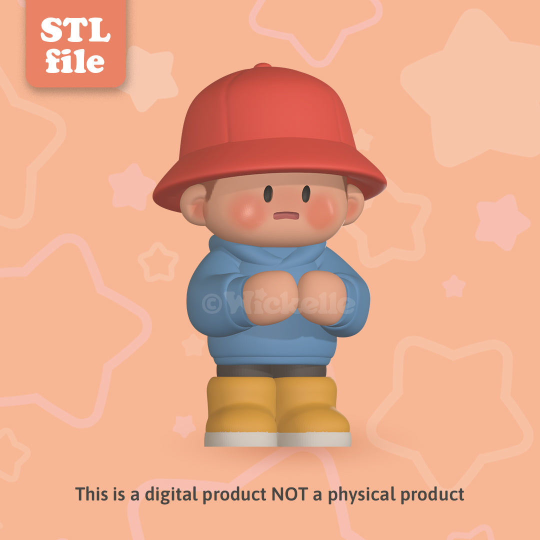 Timid Tim - Digital STL file for 3d printing