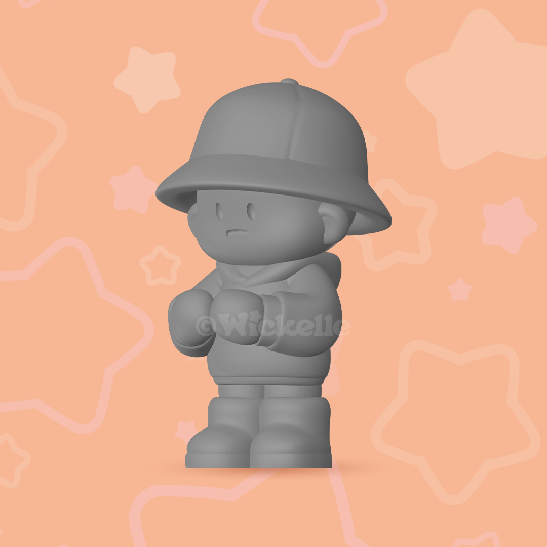 Timid Tim - Digital STL file for 3d printing