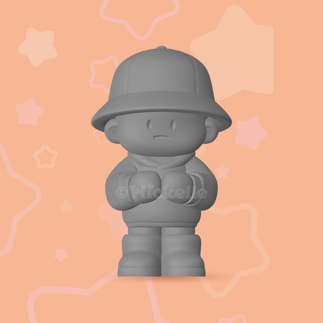 Timid Tim - Digital STL file for 3d printing