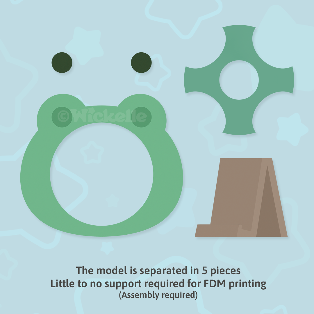 Frog Frame - Digital STL files for 3D printing