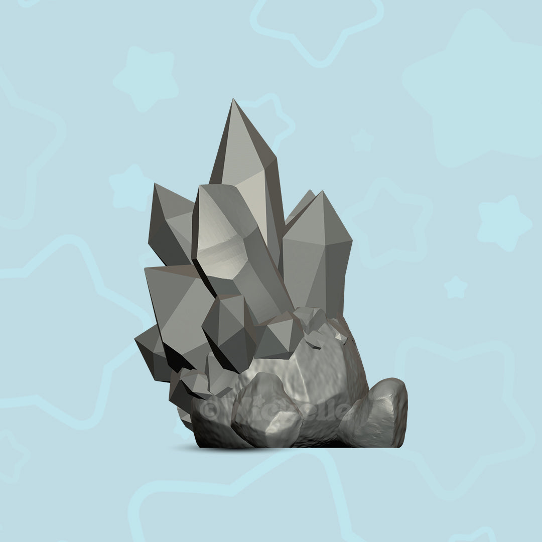 Crystal Pal -  rock desk buddy - Digital STL files for 3D printing (Copy)