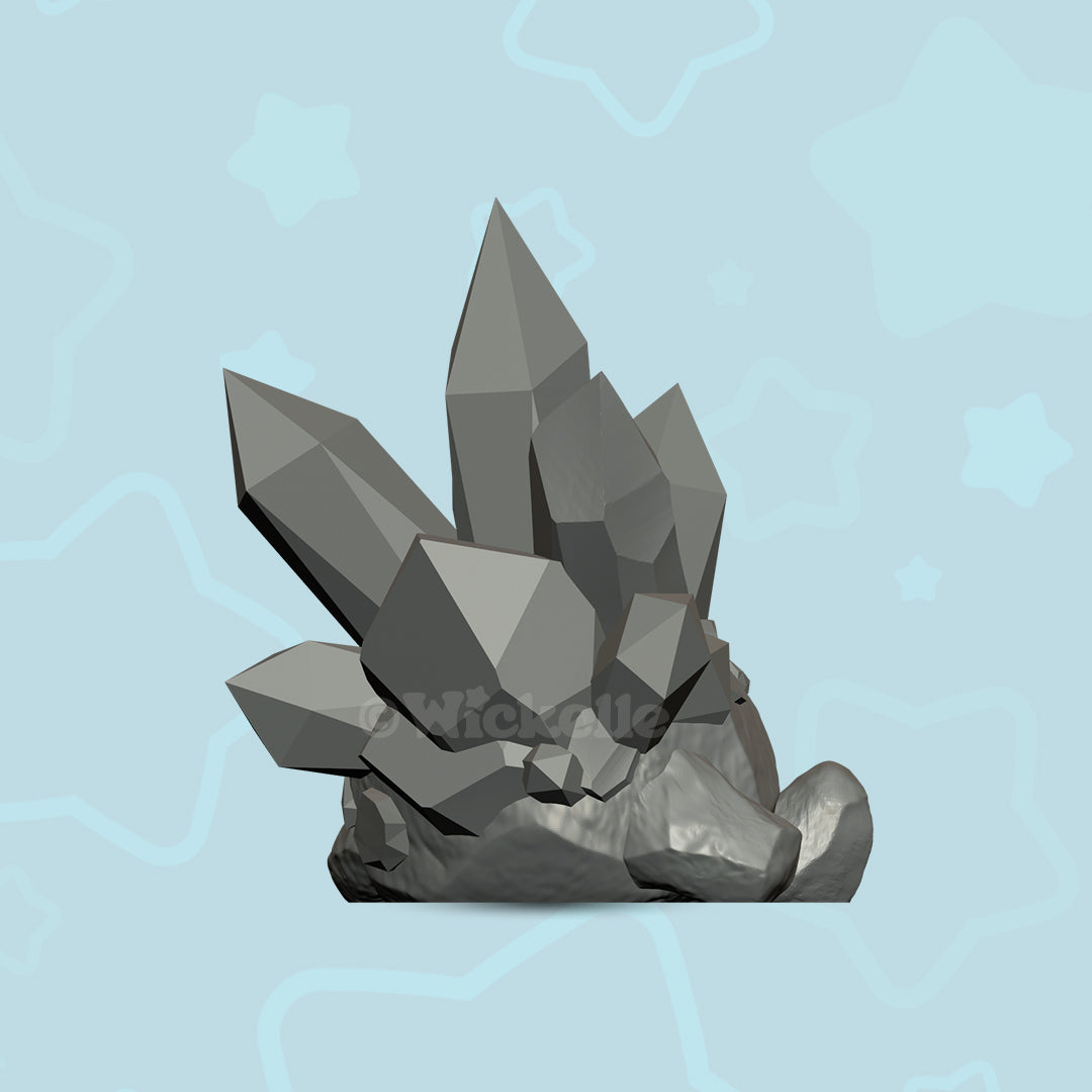 Crystal Pal -  rock desk buddy - Digital STL files for 3D printing (Copy)