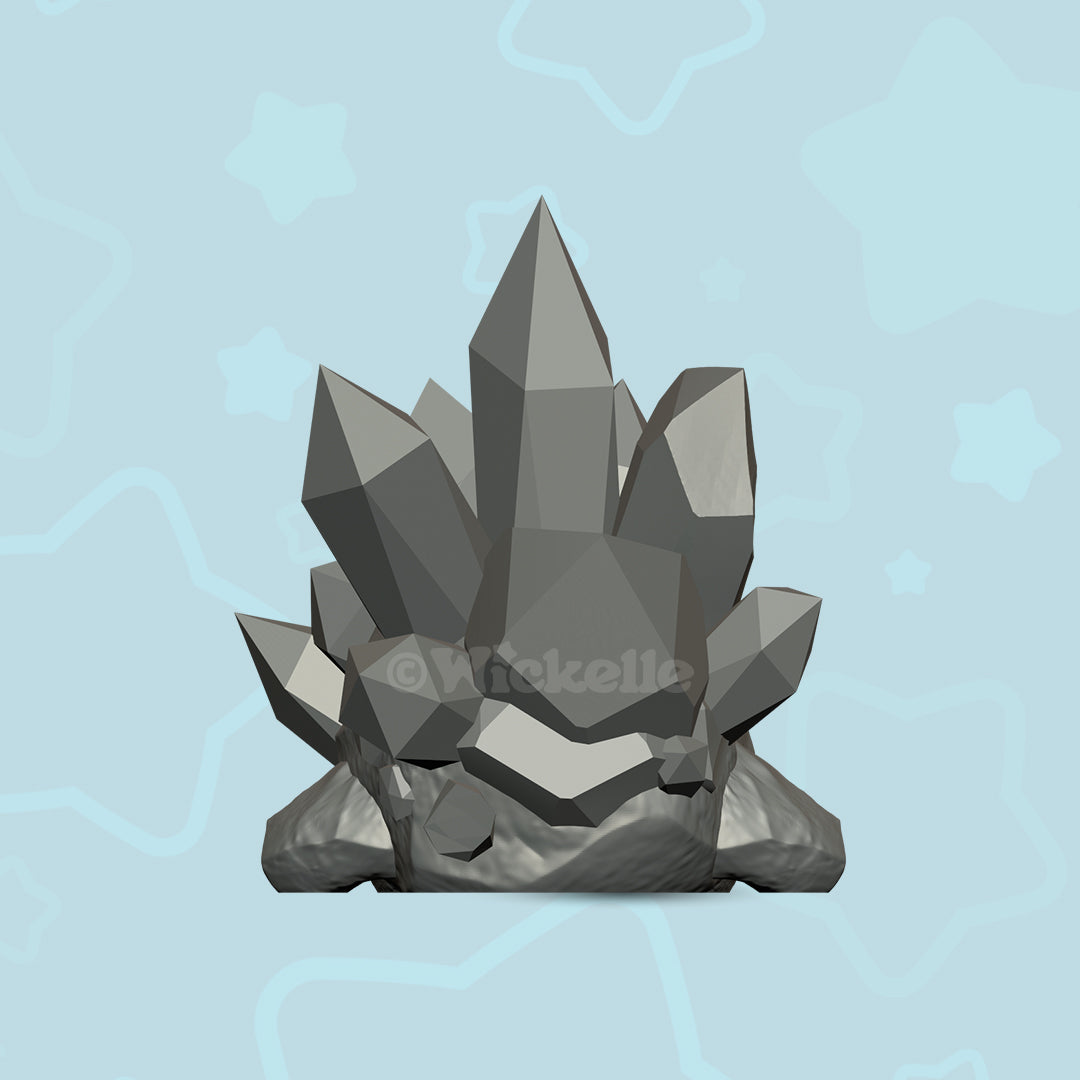 Crystal Pal -  rock desk buddy - Digital STL files for 3D printing (Copy)