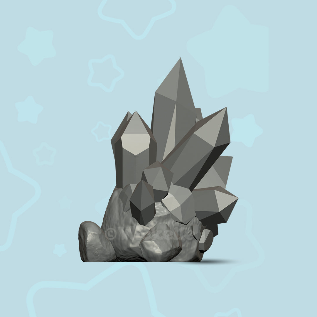 Crystal Pal -  rock desk buddy - Digital STL files for 3D printing (Copy)