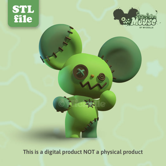Frankenstein Mouse digital STL file for 3d printing