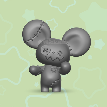 Frankenstein Mouse digital STL file for 3d printing