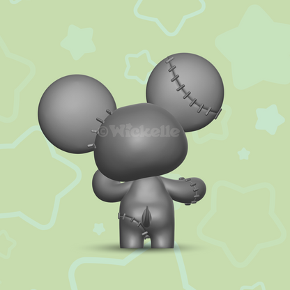 Frankenstein Mouse digital STL file for 3d printing