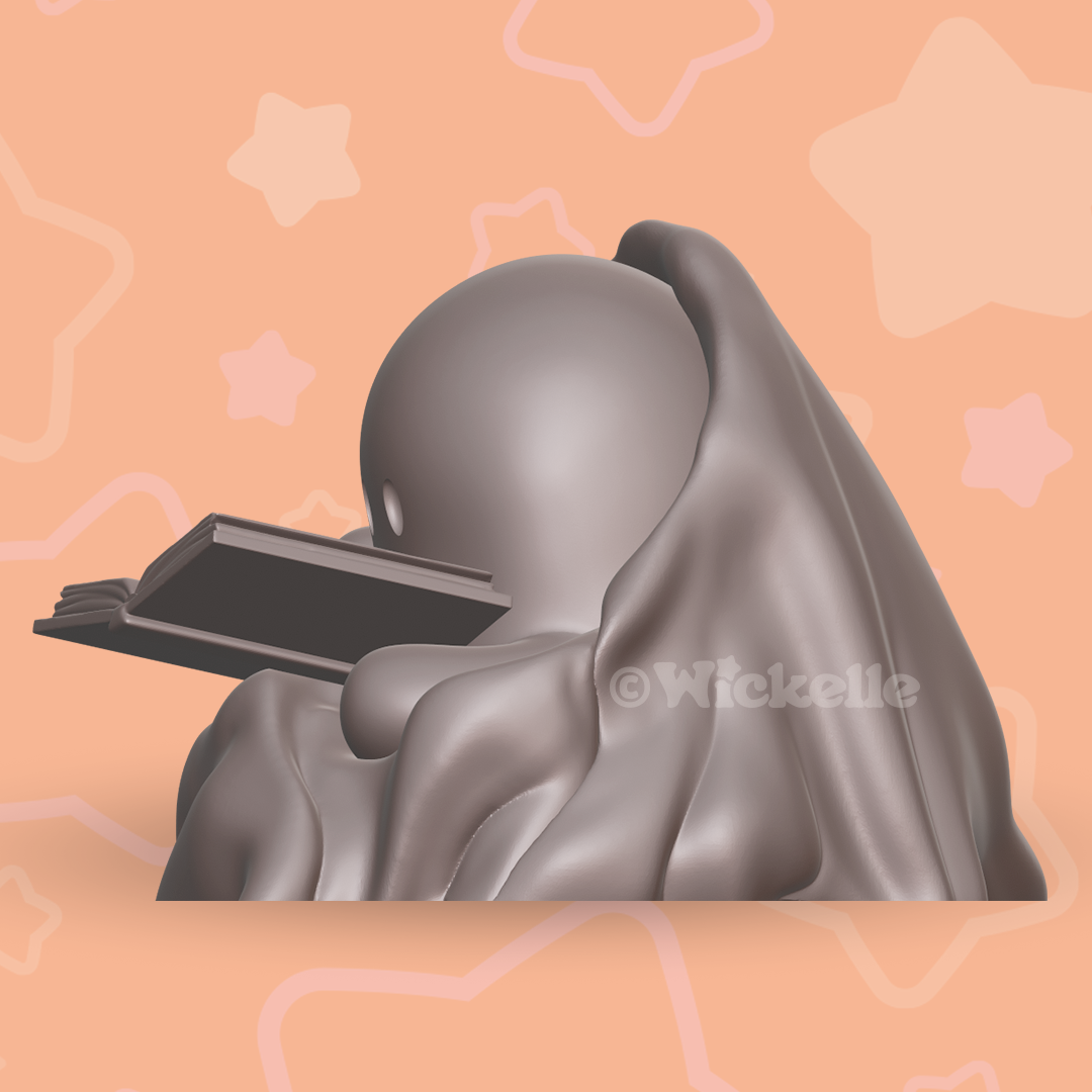 BOOk Club - Reading Ghosts Bundle - digital .STL file for 3d printing