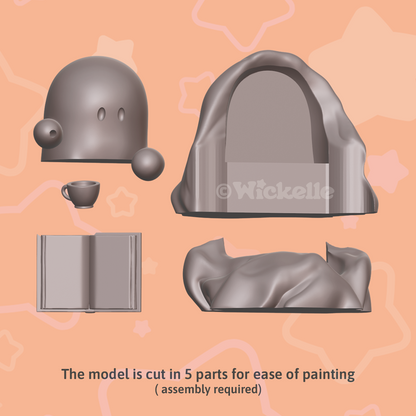 BOOk Club - Reading Ghosts Bundle - digital .STL file for 3d printing