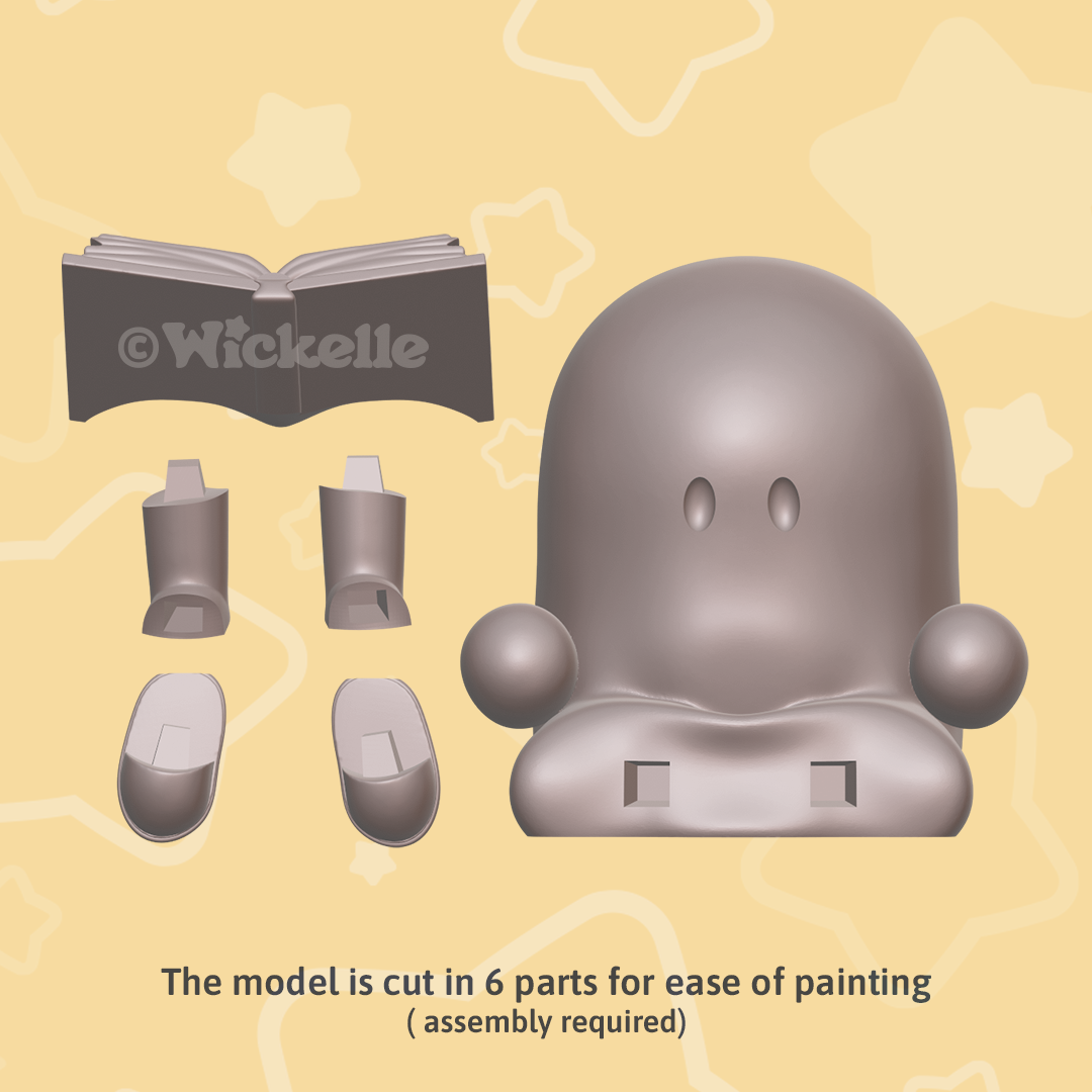 BOOk Club - Reading Ghosts Bundle - digital .STL file for 3d printing