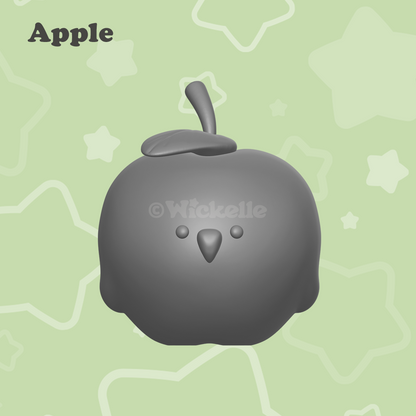 Fruit Birds Bundle digital STL file for 3d printing