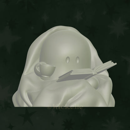 Cozy reading Ghost STL - BOOk Club