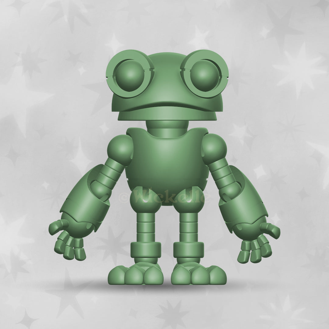 Articulated Frog Robot STL (Ball jointed doll)