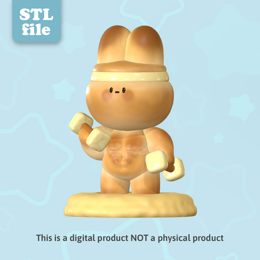 Bread Bunny - Butter dumbbell Bun - Digital STL files for 3D printing