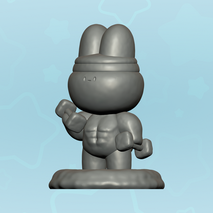 Bread Bunny - Butter dumbbell Bun - Digital STL files for 3D printing