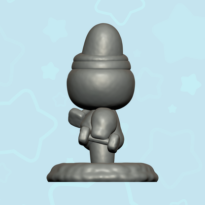 Bread Bunny - Butter dumbbell Bun - Digital STL files for 3D printing