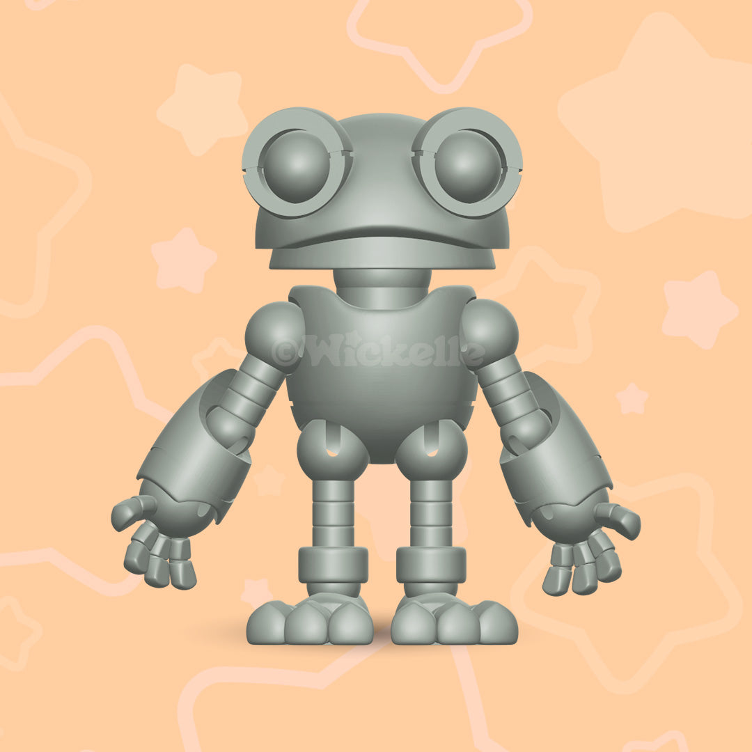 Articulated Frog Robot (Ball jointed doll) digital STL file for 3d printing
