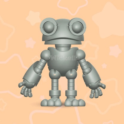 Articulated Frog Robot (Ball jointed doll) digital STL file for 3d printing