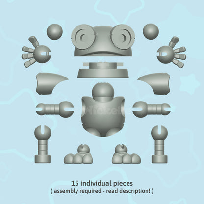 Articulated Robot Bundle (Ball jointed dolls) - digital STL files for 3d printing