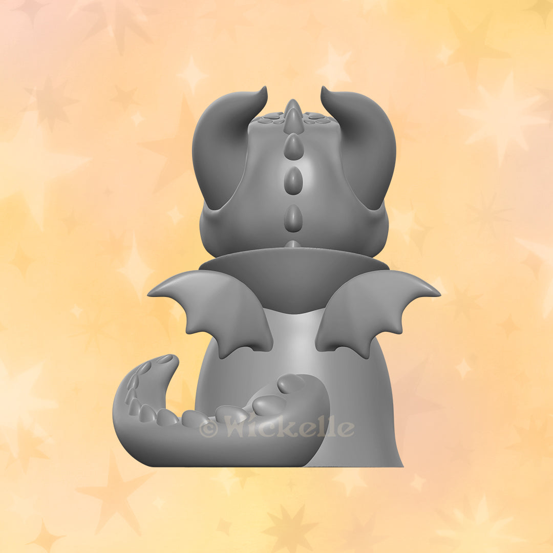 Wizard Baby Dragon digital STL file for 3d printing