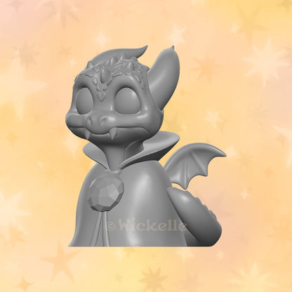 Wizard Baby Dragon digital STL file for 3d printing
