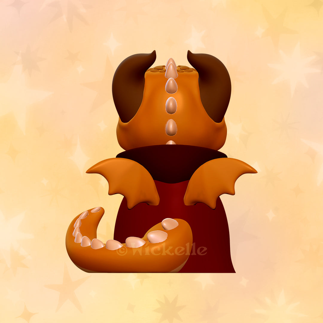 Wizard Baby Dragon digital STL file for 3d printing