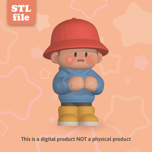 Timid Tim - Digital STL file for 3d printing
